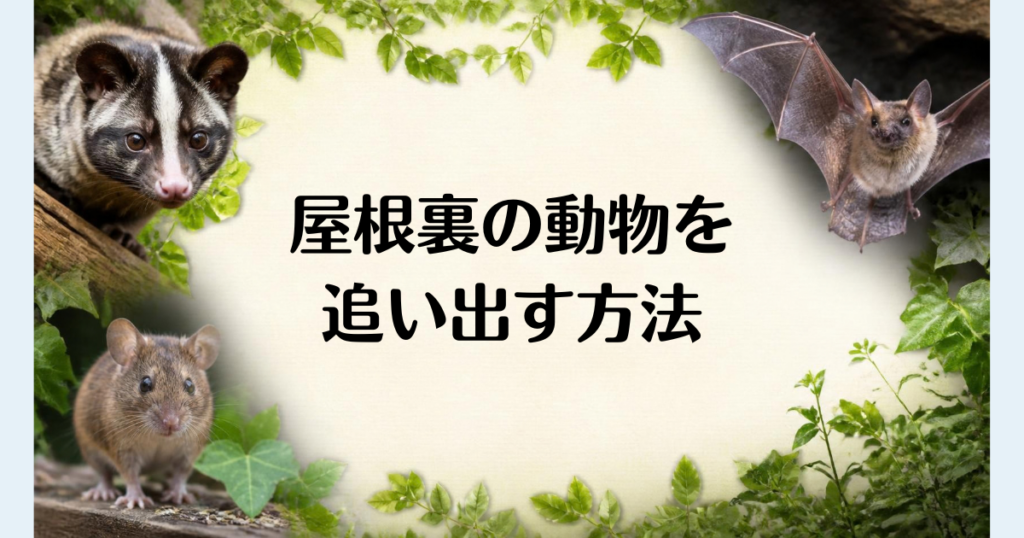 屋根裏の動物を追い出す方法